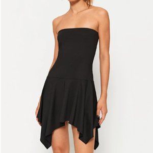 SOLADO Black Strapless Mini Dress (Size: Small)
